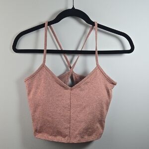 All in Motion Pink Strappy Soft Sports Bra